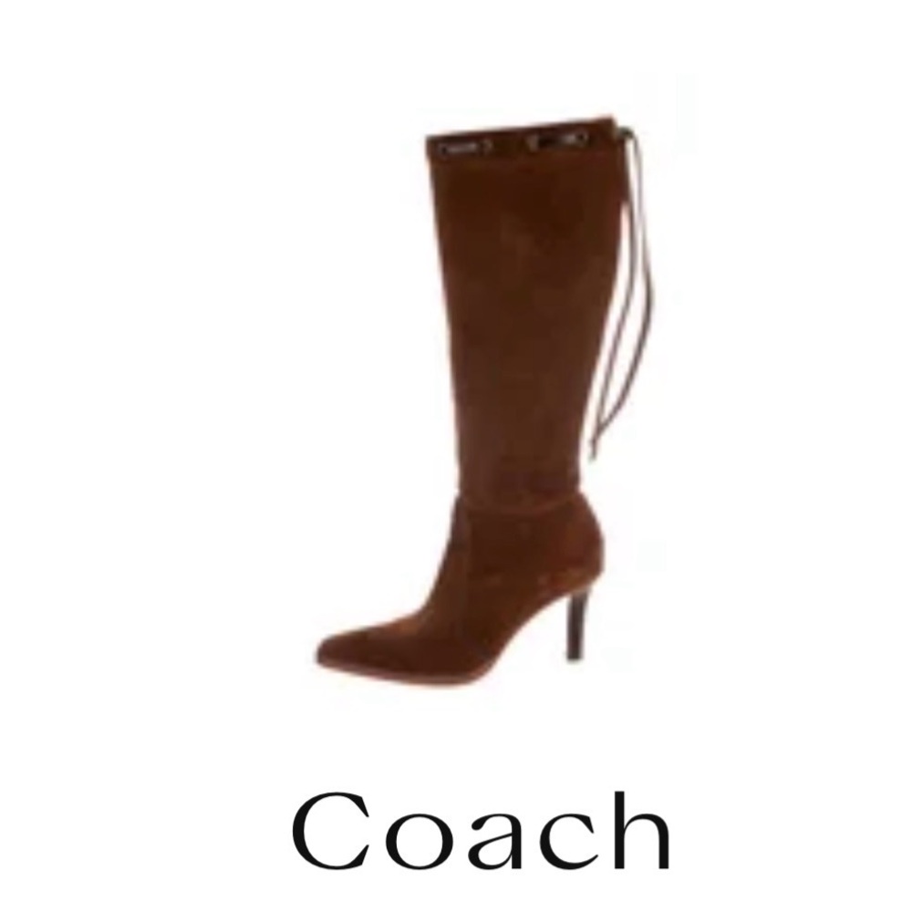 COACH Brown Suede Boots - Picture 3 of 15